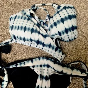 BCA swim blue tie dye bikini